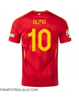 Spania Dani Olmo #10 Tricou Fotbal Replică European 2024 Barbati Acasa